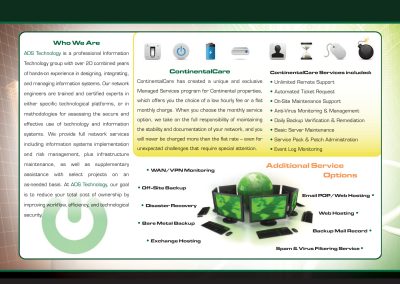 ADS vs Tech Guy Brochure interior page