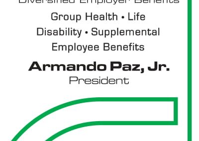 Diversified Employer Benefits business card