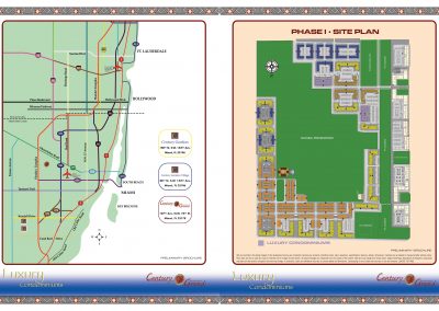 Century Grand Luxury Condominiums Brochure phase 1 site plan