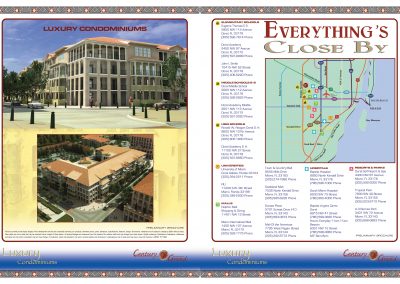 Century Grand Luxury Condominiums Brochure everything close by map