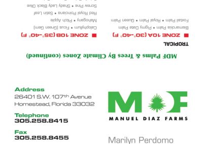MDF Folded business card