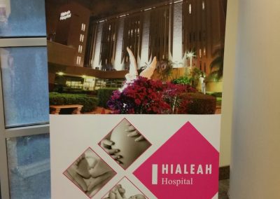 Hialeah Hospital retractable banner