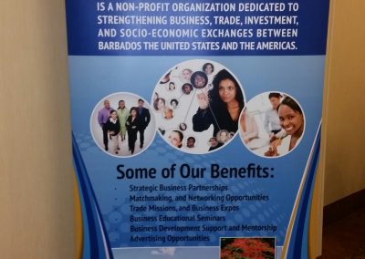 Barbados American Chamber of Commerce retractable banner