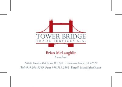 Tower Bridge Trade Services business card