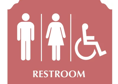 Restroom signage